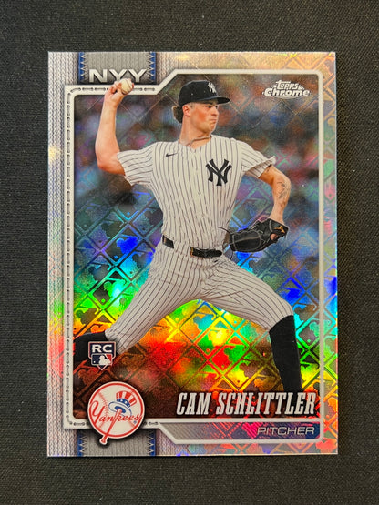 2026 Topps Chrome Logofractor Cam Schlittler Rookie #262