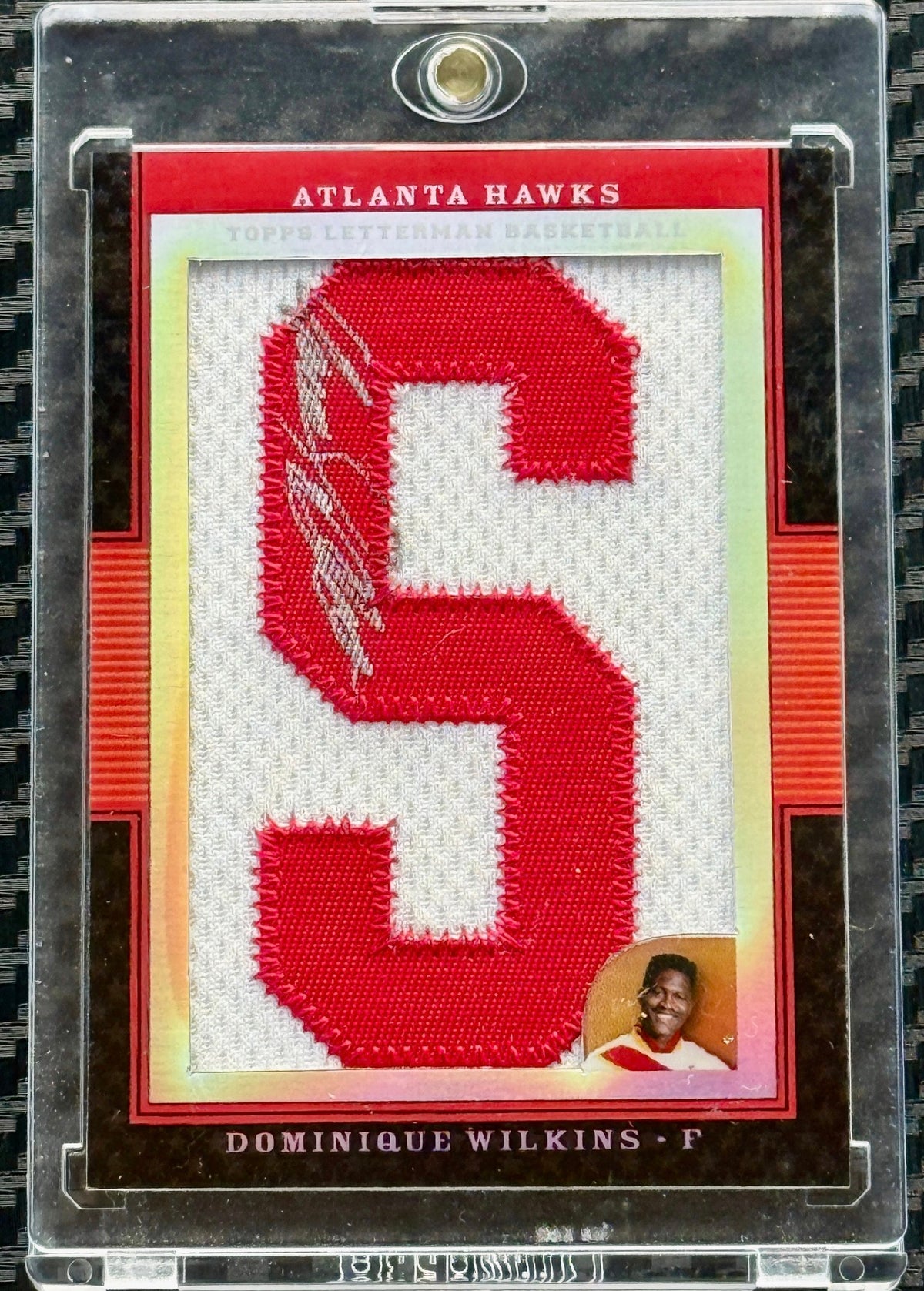 2008 Topps Letterman NBA Basketball Patch Dominique Wilkins Autograph 11/15