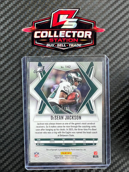 2025 Panini Phoenix DeSean Jackson Silver Winter Auto /35 #142