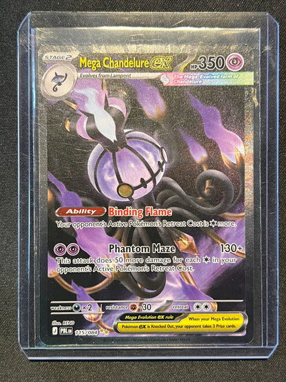 Mega Chandelure ex - 115/084 - ME05: Pitch Black (PBL) Pokemon