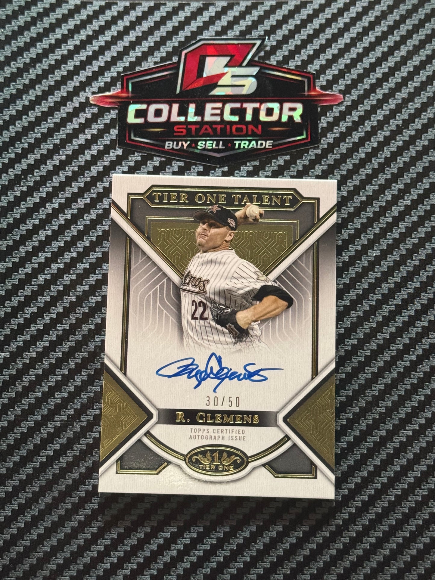 2023 Topps Tier One Roger Clemens Certified Tier One Talent Auto /50 #TITA-RC