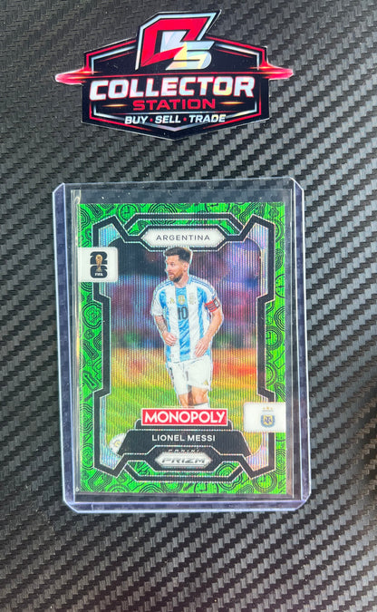Panini 2026 Prizm Monopoly FIFA World Cup Lionel Messi Green Wave #1