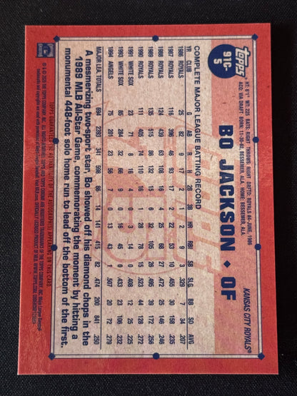 2026 Topps Series 1 Baseball Bo Jackson Silver Pack Chrome Mojo Auto /50