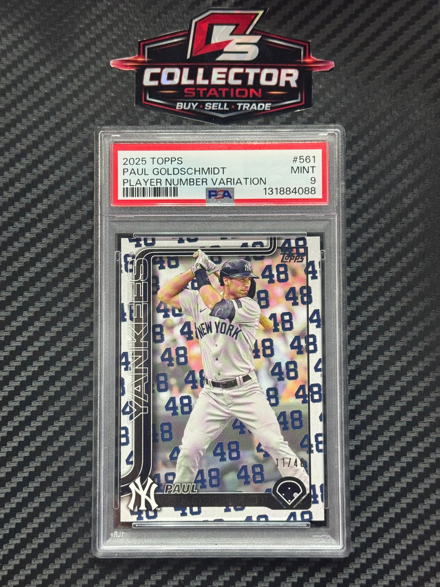 2025 Topps Series 2 Paul Goldschmidt Player Number Variation /48 Yankees #561