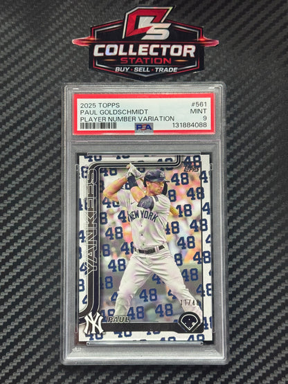 2025 Topps Series 2 Paul Goldschmidt Player Number Variation /48 Yankees #561