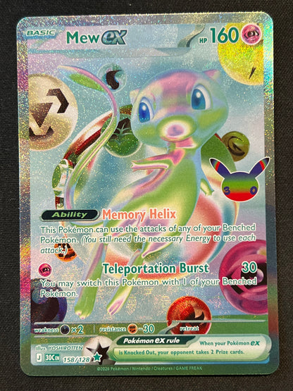 Mew ex - 158/128 - ME: 30th Celebration (30C) NM Pokemon