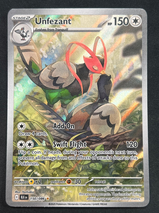 Unfezant - 150/086 - SV: Black Bolt (BLK) Pokemon