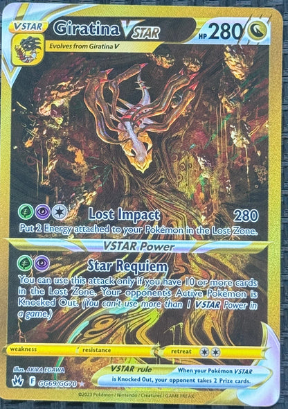Giratina VSTAR (Secret) GG69/GG70 - Crown Zenith: Galarian Gallery (CRZ:GG)