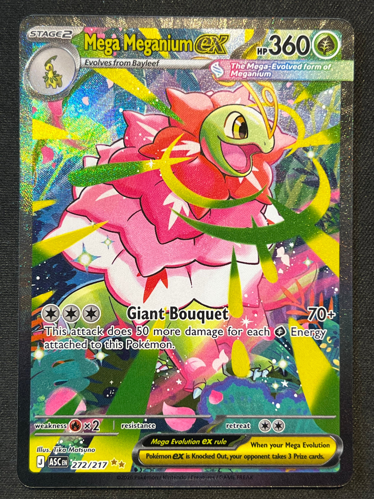 Mega Meganium ex - 272/217 - ME: Ascended Heroes (ASC) NM Pokemon