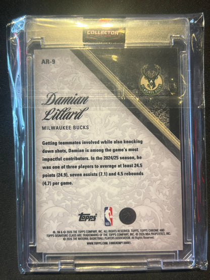 2025-26 Topps Signature Class Damian Lillard #AR-9 Aristocrats