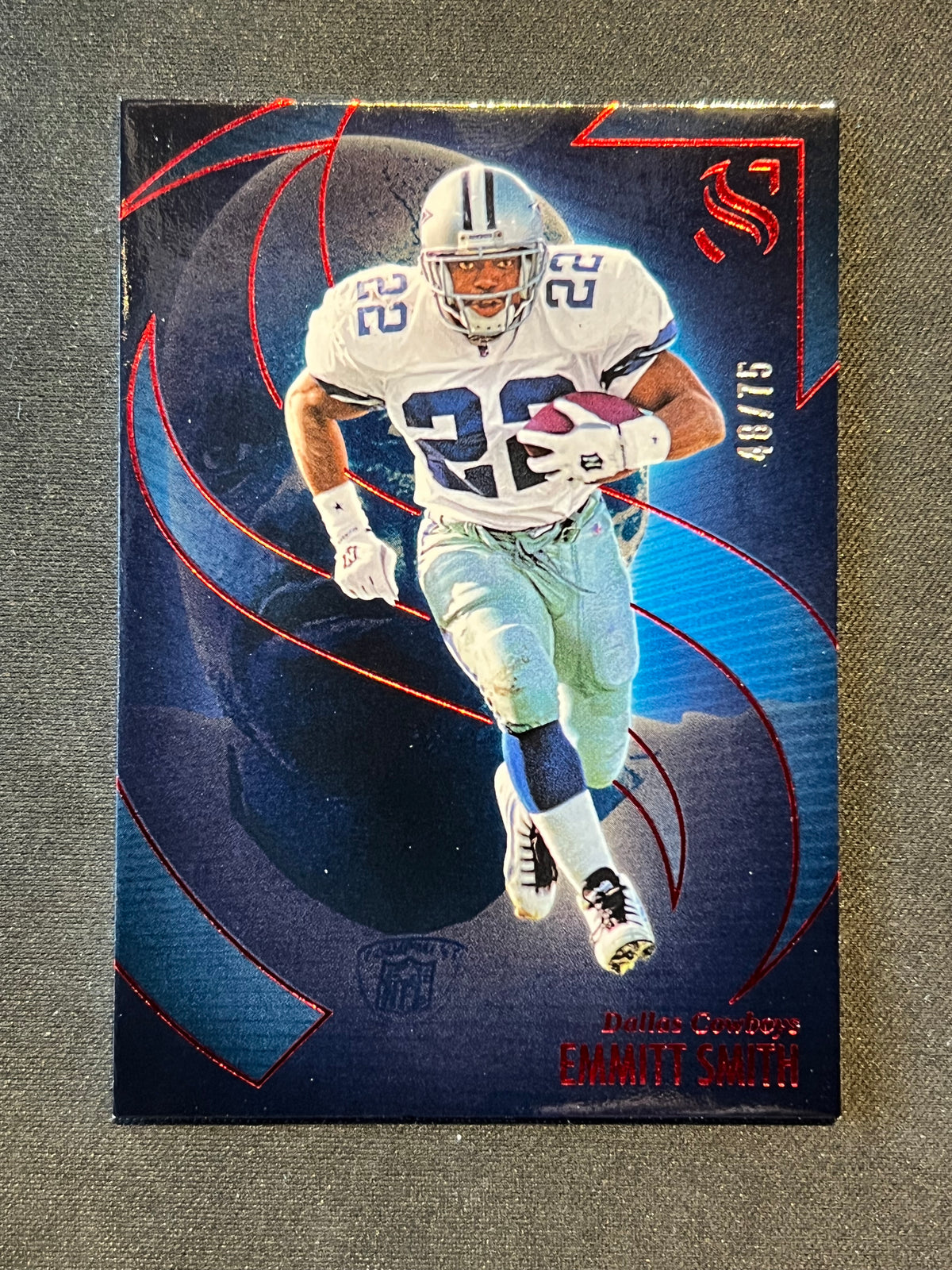 2025 Panini Silhouette Emmitt Smith /75 Red Parallel Dallas Cowboys #66