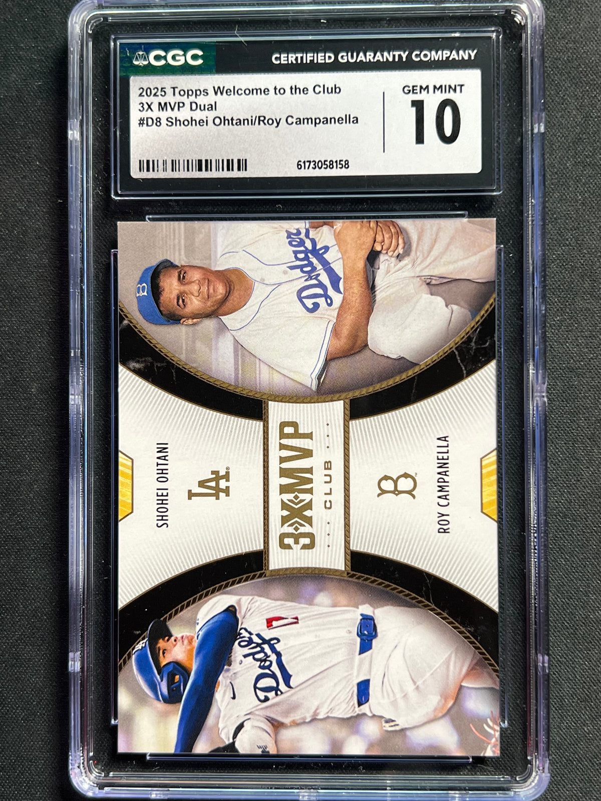 2025 Topps Welcome to the Club Shohei Ohtani, Roy Campanella #D8 CGC GEM MINT 10