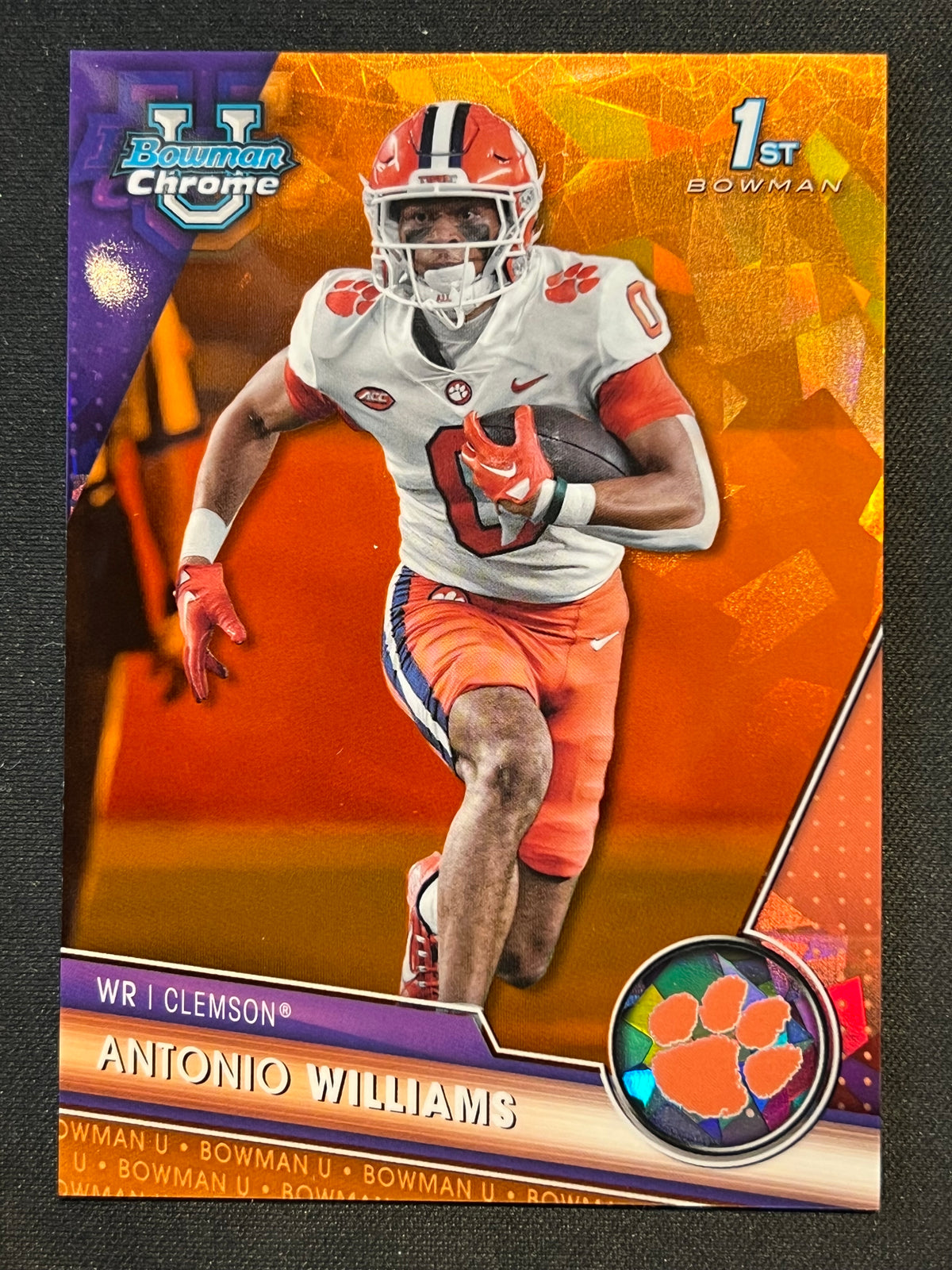 2023 Bowman University Chrome Sapphire Antonio Williams 1st Bowman Orange 21/25 #29