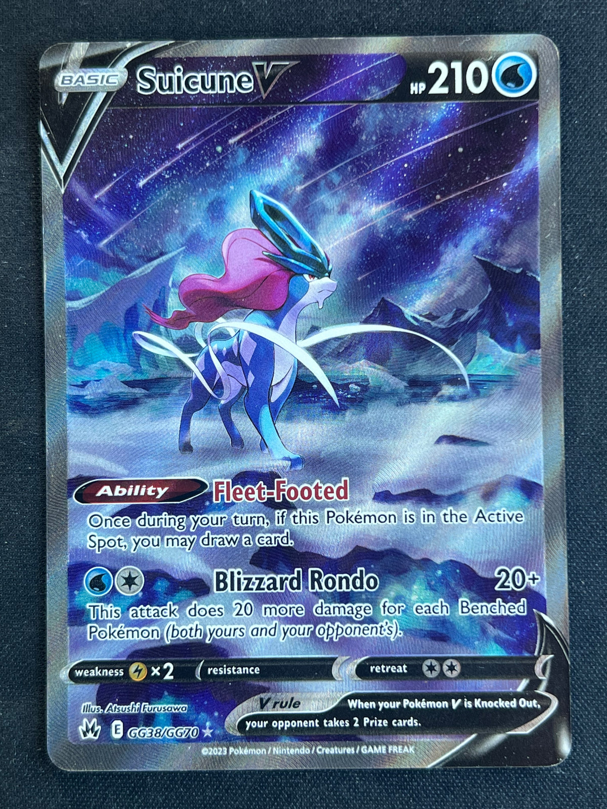 Suicune V - SWSH: Crown Zenith: Galarian Gallery (CRZ:GG) NM Pokemon
