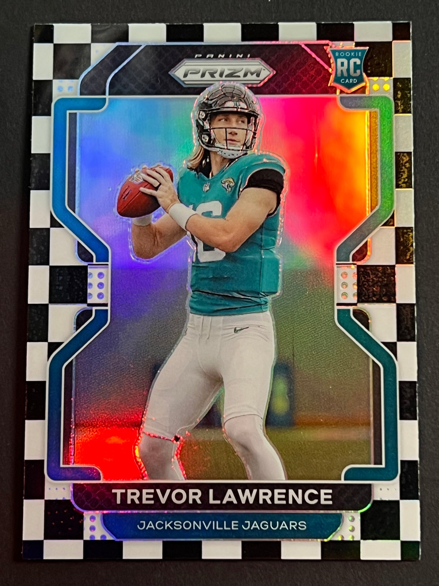2021 Panini Prizm Black & White Checkerboard Rookie Trevor Lawrence #331 Jaguars