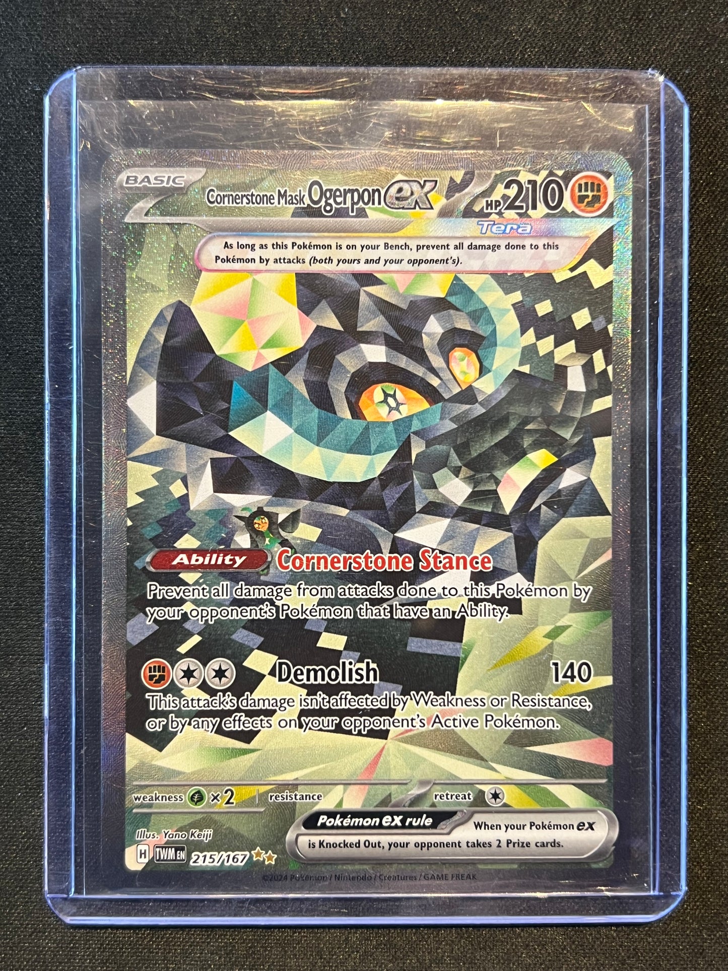 Cornerstone Mask Ogerpon ex - 215/167 - SV06: Twilight Masquerade (TWM)