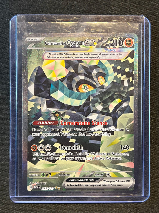 Cornerstone Mask Ogerpon ex - 215/167 - SV06: Twilight Masquerade (TWM)