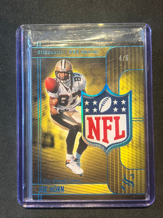 2025 Panini Silhouette NFL Shield Patch Joe Horn Saints #NFL-JHN 4/5