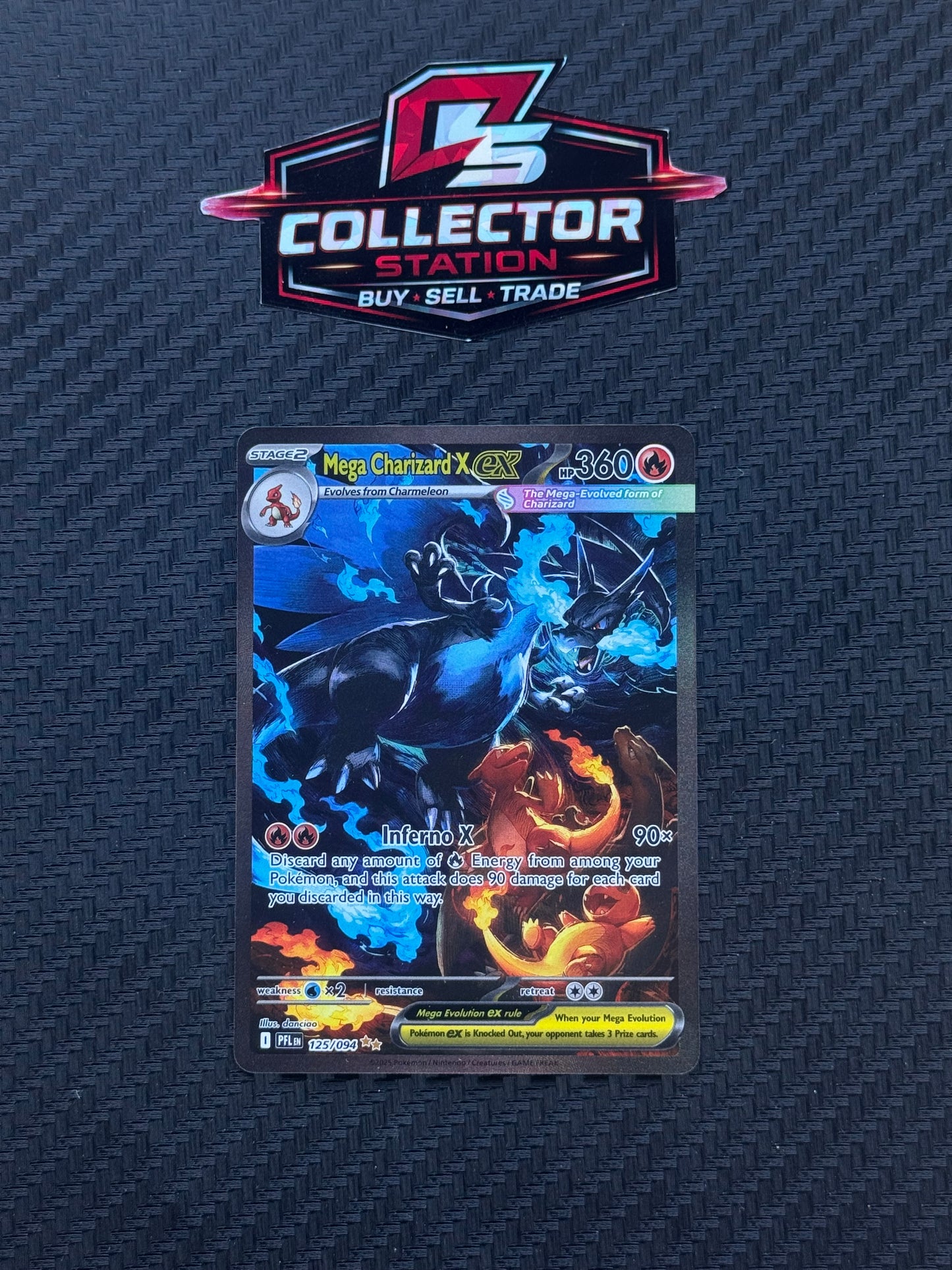Mega Charizard X ex - 125/094 - ME02: Phantasmal Flames (PFL)