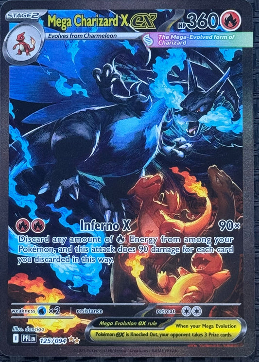 Mega Charizard X ex - 125/094 - ME02: Phantasmal Flames (PFL)