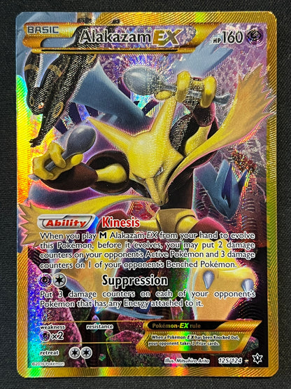 Alakazam EX (Secret) 125/124 Fates Collide Holo HP Pokemon