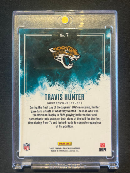 2025 Panini Phoenix Travis Hunter Color Blast RC Rookie SSP #7 Jaguars