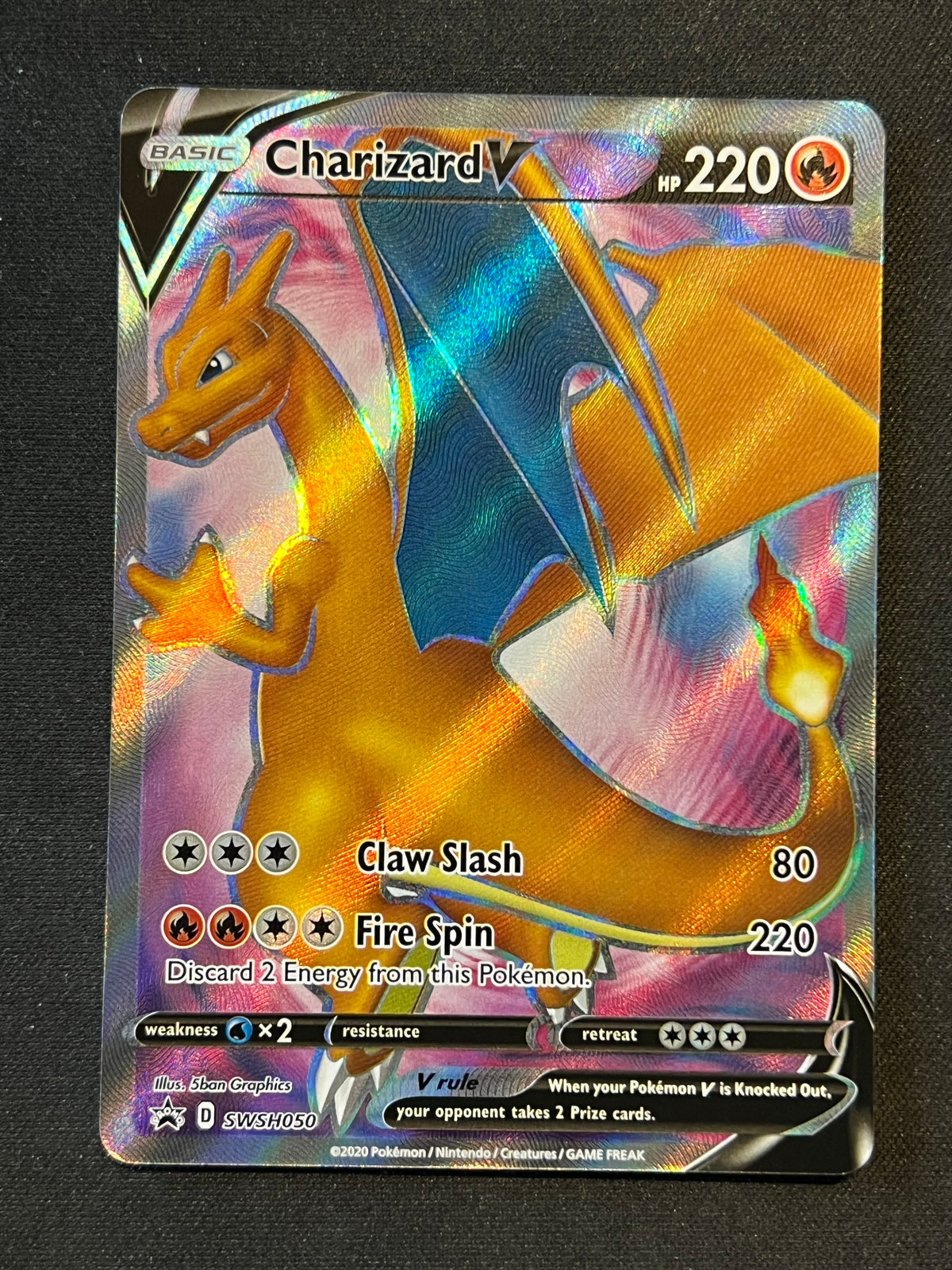 Charizard V - SWSH050 - SWSH: Sword & Shield Promo Cards (SWSD) Pokemon