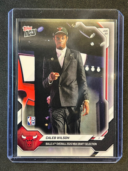 2026 Topps Now NBA Draft Caleb Wilson #CWIL Bulls