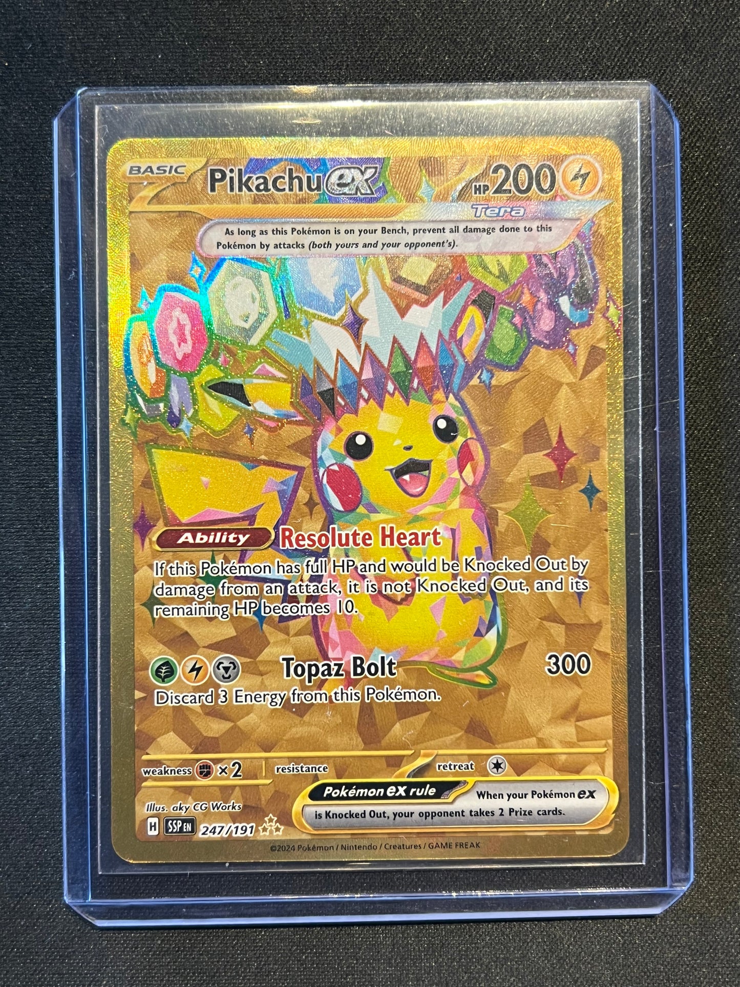 Pikachu ex - 247/191 - SV08: Surging Sparks (SSP)