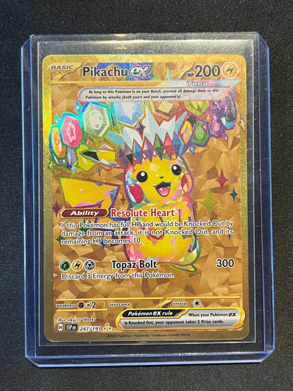 Pikachu ex - 247/191 - SV08: Surging Sparks (SSP)