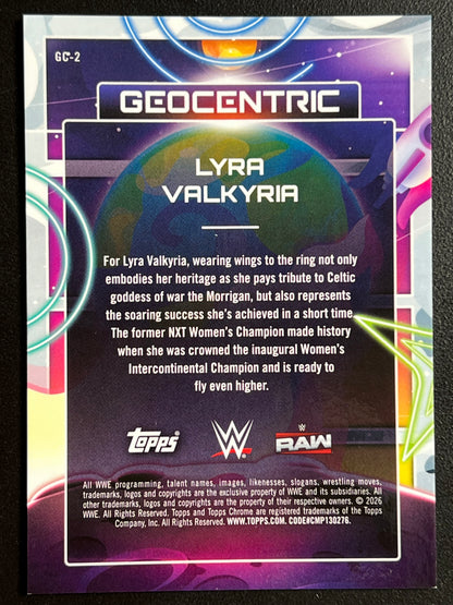 2026 Topps Cosmic Chrome WWE Lyra Valkyria Geocentric #GC-2