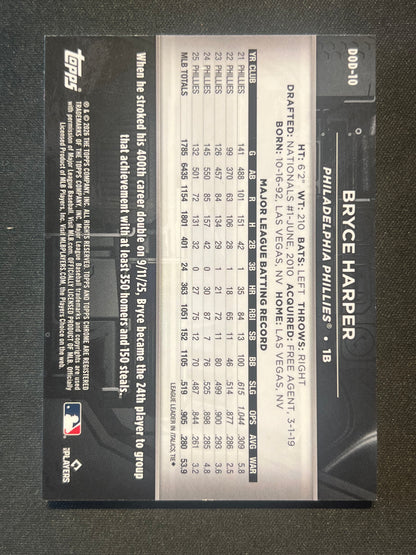 2026 Topps Chrome Black Bryce Harper Depths of Darkness #DOD-10