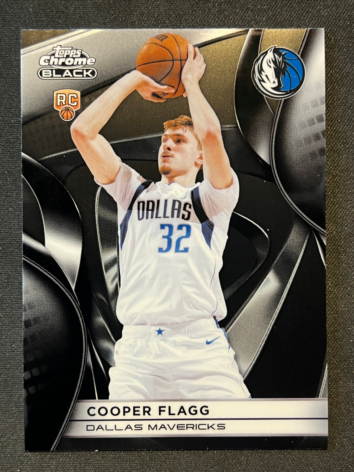 2025-26 Topps Chrome Black Cooper Flagg #101 RC Rookie Dallas Mavericks