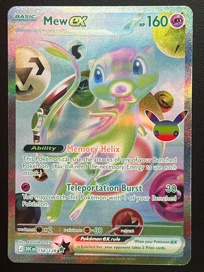 Mew ex - 158/128 - ME: 30th Celebration (30C) Pokemon