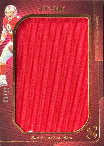 2025 Panini Silhouette Steve Young Jumbo Memorabilia /49 #JM-SYG
