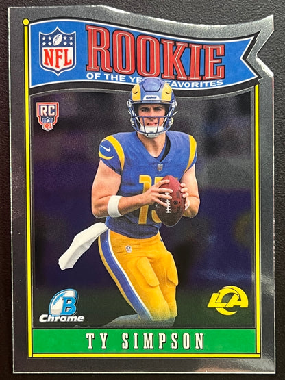 2026 Topps Bowman Football Rookie of the Year Favorites Ty Simpson #ROY-2 Rookie