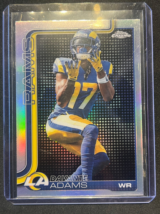 2025 Topps Chrome Football Davante Adams #165 Image Variation Light Board