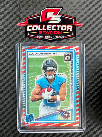 2025 Donruss Optic Elic Ayomanor Freedom Stripe SSP #235