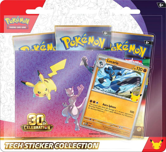 30th Celebration Tech Sticker Collection [Lucario] - ME: 30th Celebration (30C) Pokemon