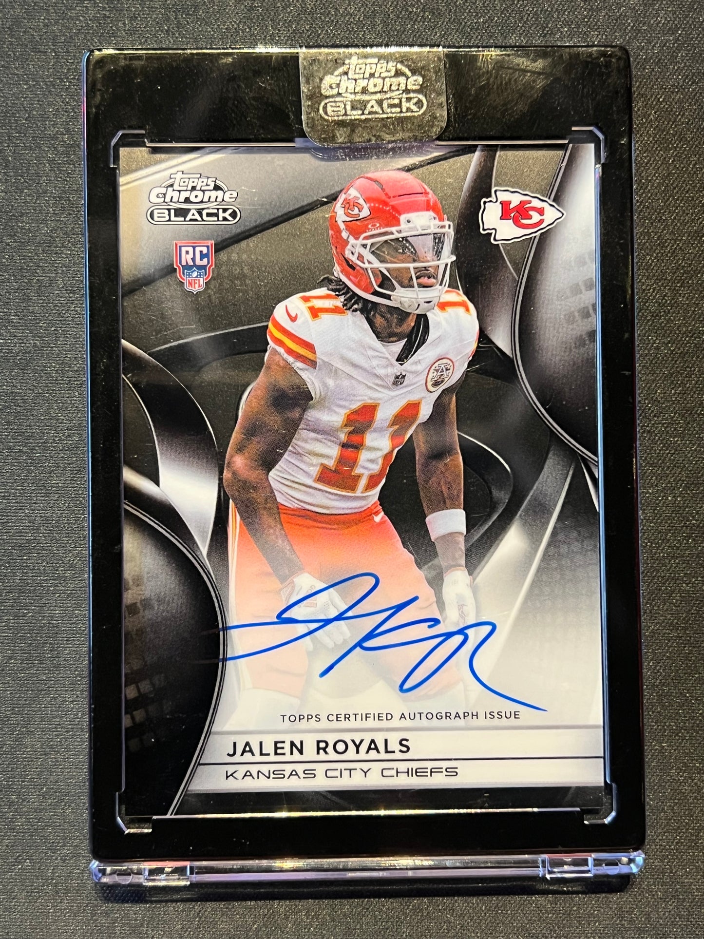 2025 Topps Chrome Black Jalen Royals #RAU-JR Auto RC Chiefs