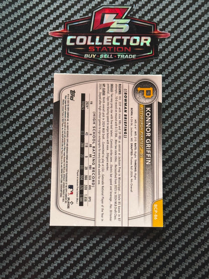 2025 Bowman Chrome Konnor Griffin Mega Mojo Refractor #BCP-86
