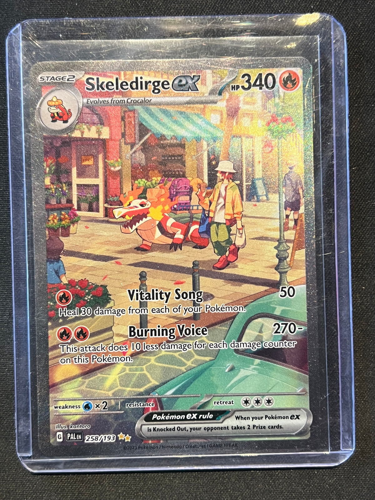 Skeledirge ex - 258/193 - SV02: Paldea Evolved (PAL) Pokemon