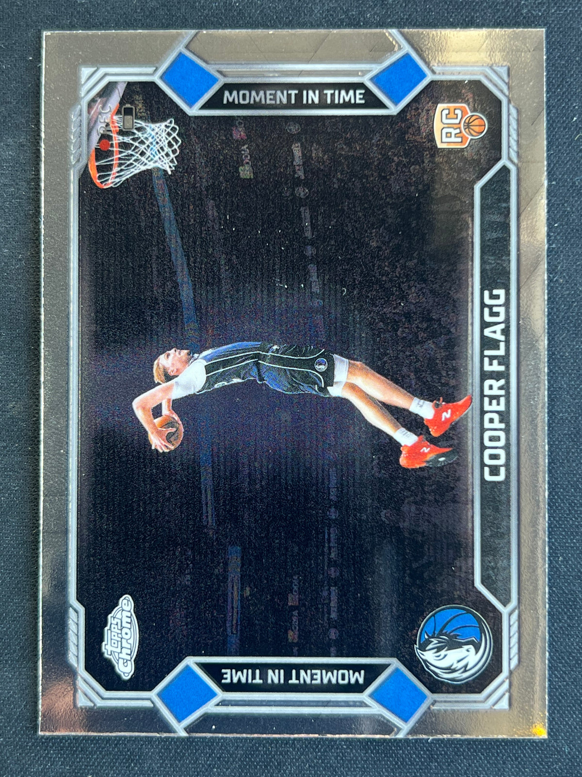 2025-26 Topps Chrome Update Cooper Flagg Moment In Time RC #MT-16 Mavericks
