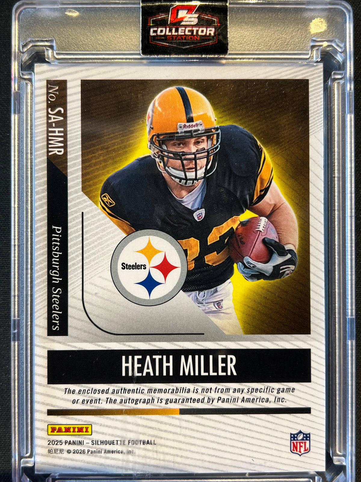 2025 Panini Silhouette Heath Miller Autograph Patch Steelers /199 #SM-HMR