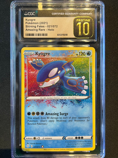 Kyogre - Shining Fates (SHF) CGC Pristine 10