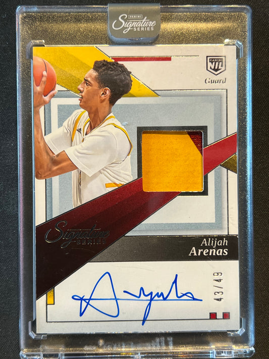 2025-26 Panini Signature Series Alijah Arenas #JA-AJA Relic /49 USC