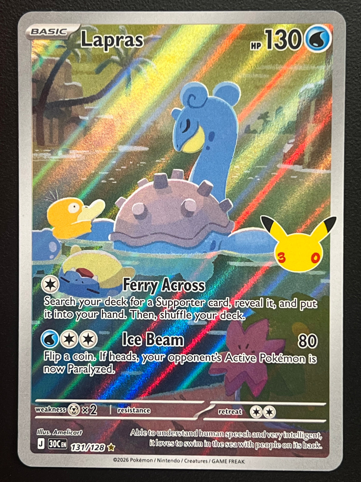 Lapras - 131/128 - ME: 30th Celebration (30C) Pokemon