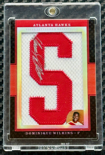 2008 Topps Letterman NBA Basketball Patch Dominique Wilkins Autograph 11/15