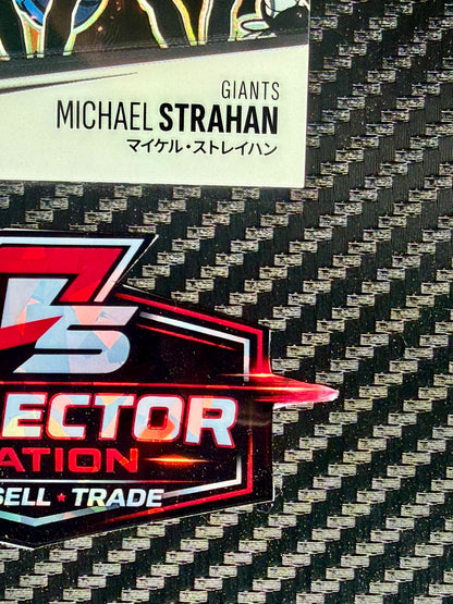 MICHAEL STRAHAN 2025 PANINI PRIZM BLACK MANGA SSP CASE HIT