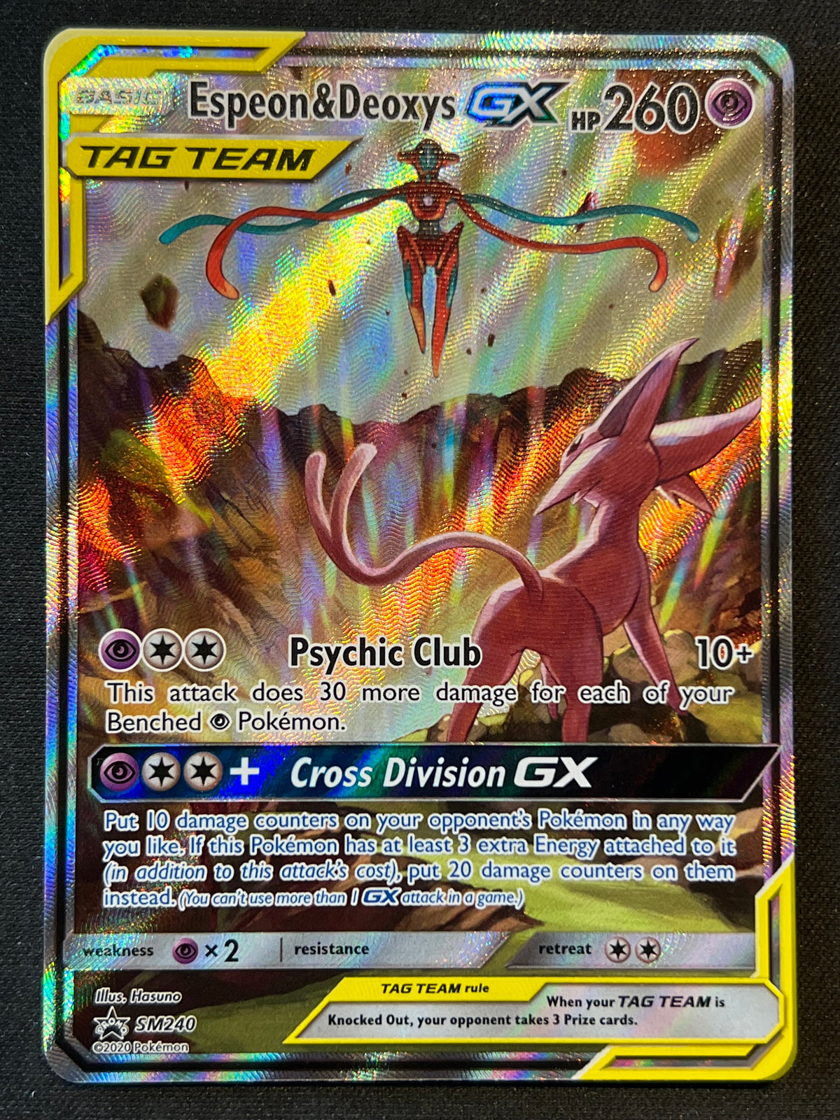 Espeon & Deoxys GX - SM240 - SM Promos (SMP) LP Pokemon